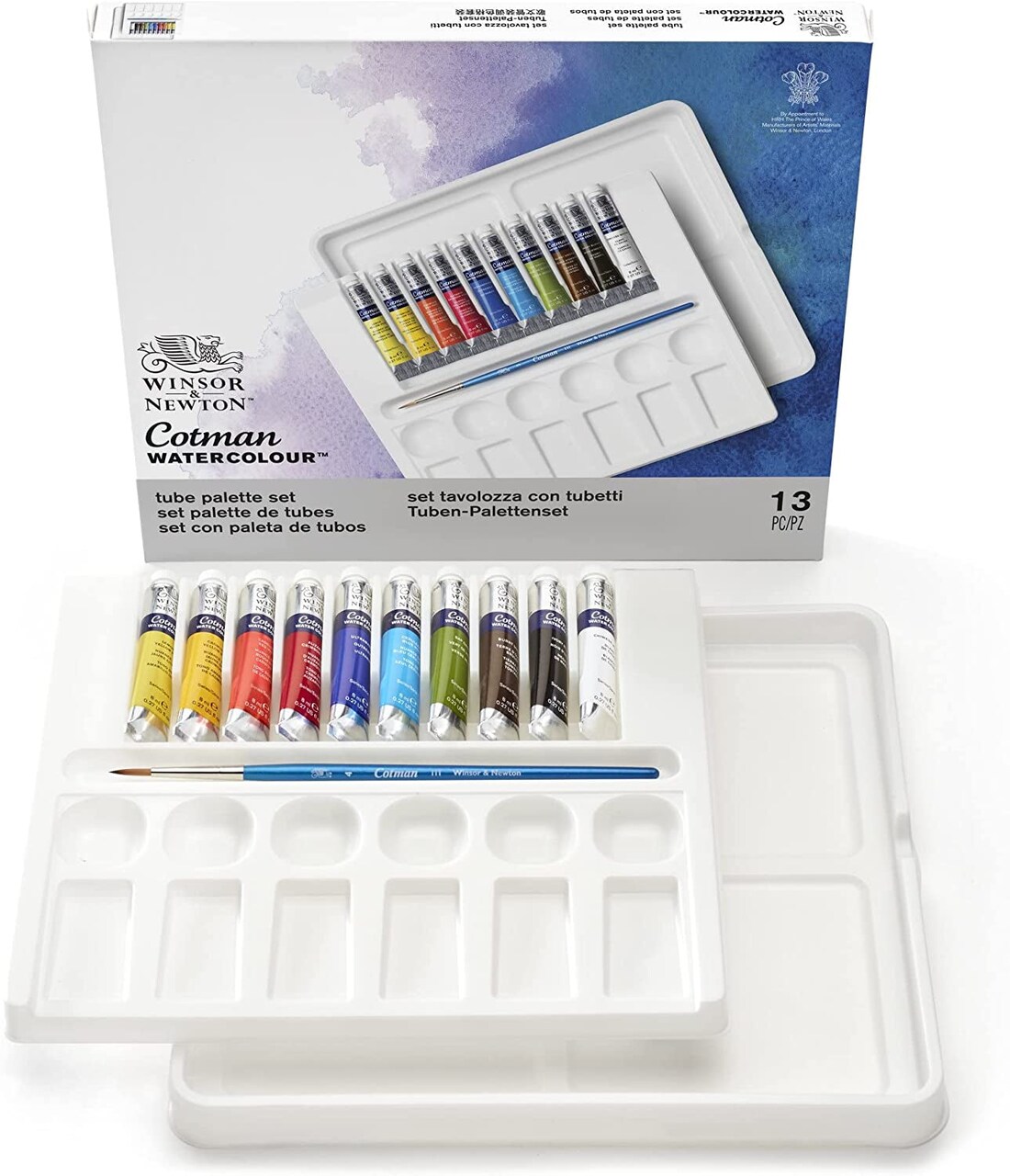 Winsor & Newton Cotman Watercolor Paint Set, Studio Set, 45 Half Pans W